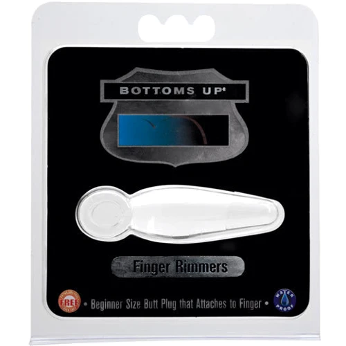 Анальная пробка Bottoms Up Finger Rimmers, малая 6.98x1.9 см, белый: Для кого Унисекс