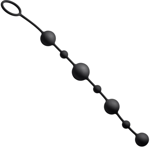 Анальная цепочка Greygasms Linger Silicone Anal Beads (черный): Для кого Унисекс