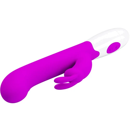 Вібратор-кролик із великою головкою Pretty Love Scentaur Clit Vibrator Purple: Діаметр, см 3.2