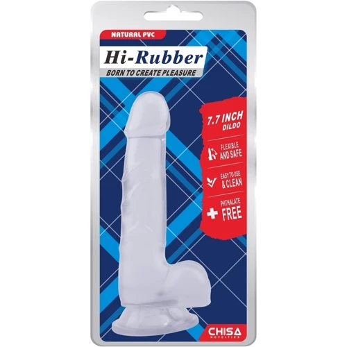 Фаллоимитатор Chisa Hi-Rubber 7.7" Dildo Clear: Назначение Вагинальные