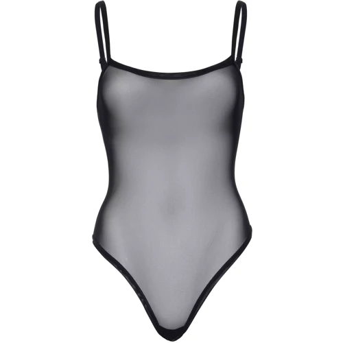 Боди Leg Avenue Cami bodysuit with thong Black M/L: Декор Без декора