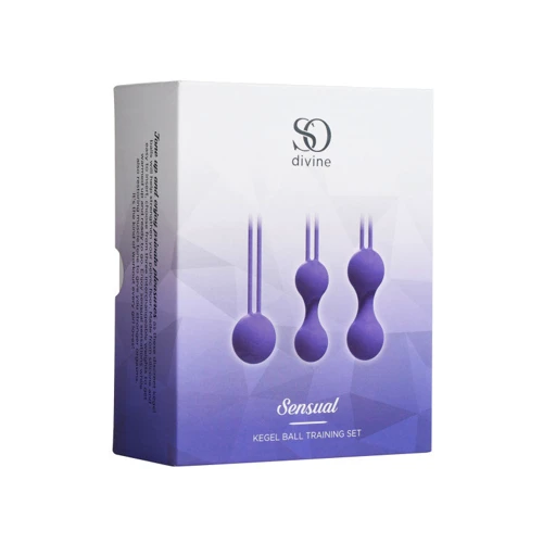 Вагінальні кульки Кегеля So Divine Sensual Kegel Balls у наборі 36 г, 62 г, 96 г: Матеріал силікон