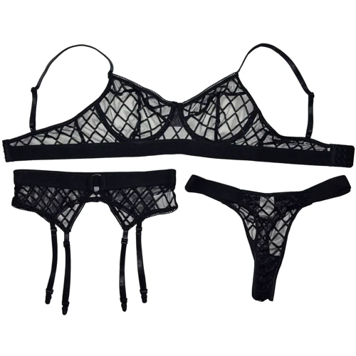 Эротический комплект NDS S19103IBK Black (M, L, ХL) (23688): Узор Однотонный, Геометрический