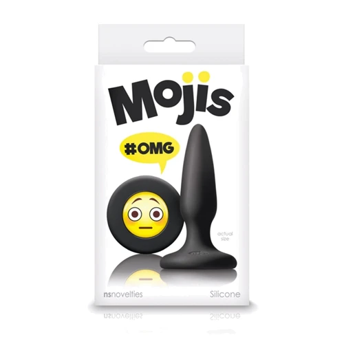 NS Novelties Mojis Mini Plug #OMG маленькая анальная пробка, 7x2 см, черный: Для кого Унисекс