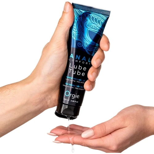 Гибридный анальный лубрикант Orgie Lube Tube Anal Comfort, 100 мл, водная основа, имитация силикона: Для кого Унисекс