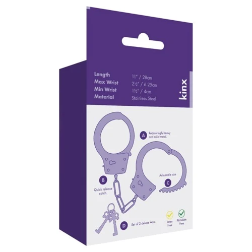 Наручники Heavy Metal Handcuffs Kinx: Цвет серый
