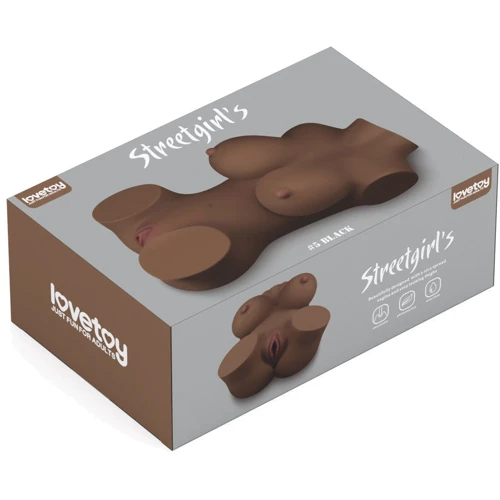 Мастурбатор LoveToy Streetgirl's #5 Black: Матеріал TPE (термопластичный эластомер)