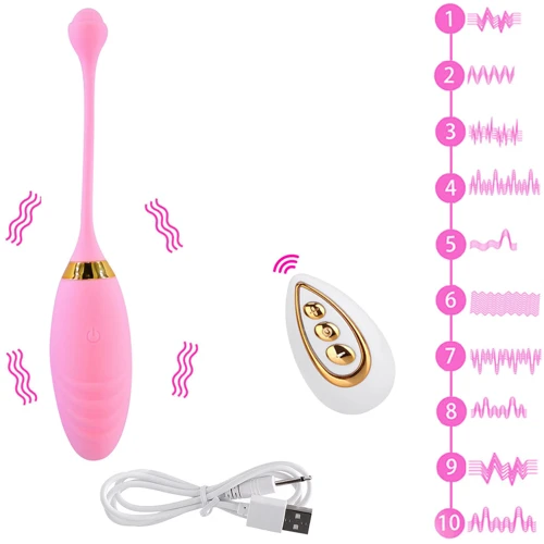 Виброяйцо с пультом NDS B21-3 Light Pink (23749): Тип и форма Виброяйцо