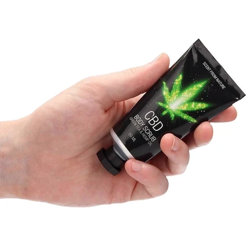 Набір після ванни та душу CBD Gift set - GREEN TEA & HEMP OIL (4 предмети) фото 7