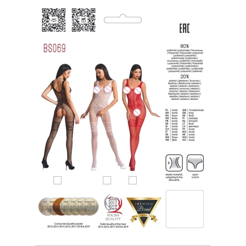 Бодистокинг Passion BS069 white: Применение На тело