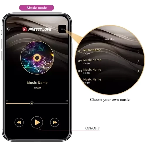 Смарт віброяйце Pretty Love - Kirk Mobile APP remote control, BI-014654HP: Призначення Вагінальні