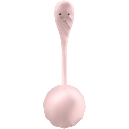 Віброяйце Satisfyer Ribbed Petal Connect App Rose: Довжина, см 11