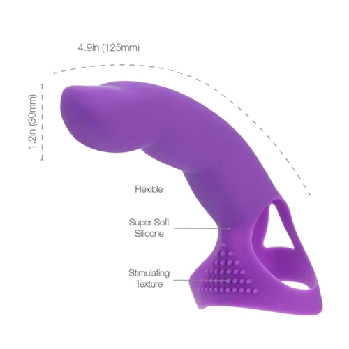 Насадка на палец Simple&True Extra Touch Finger Dong Purple: Для кого Для пары