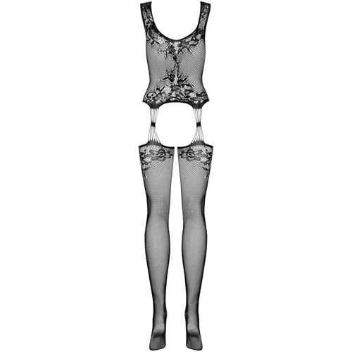 Бодістокінг Obsessive Bodystocking F221 black XL/XXL: Декор Без декора