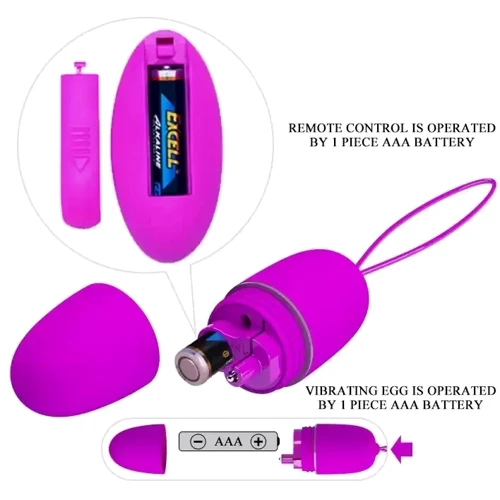 Віброяйце Pretty Love Selkie Purple (BI-014865W): Діаметр, см 3
