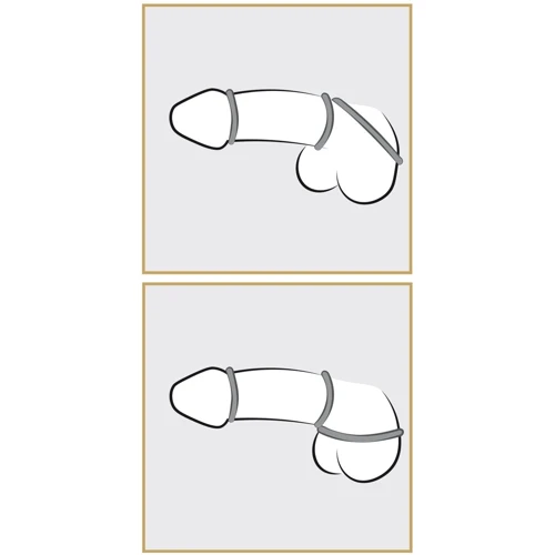 Набір ерекційних кілець Metallic Silicone Cock Ring Set фото 5