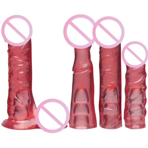 Страпон Doc Johnson Vac-U-Lock - Crystal Jellies Set: Наявність вібрації немає