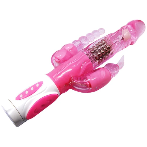 Вибратор Pretty Bunny Triple Pleasure Vibrator: Тип и форма Хай-тек, Вибромассажер