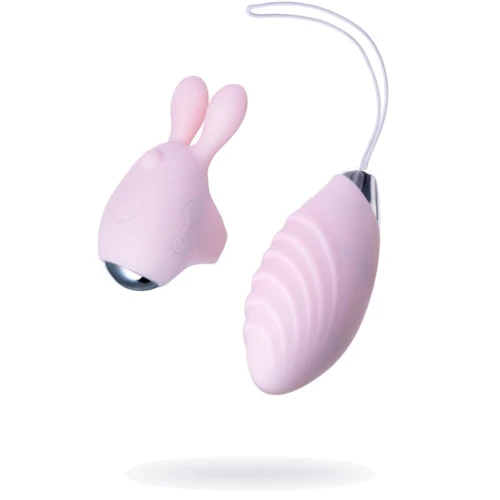 Набор JOS Vita: виброяйцо + вибронасадка на палец Light Pink