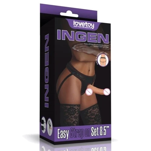 Страпон LOVETOY Easy Strapon Set 8.5'': Тип Реалистичные