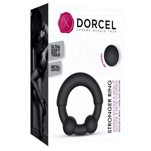 Кільце ерекційне з металевими вставками Dorcel STRONGER RING фото 5