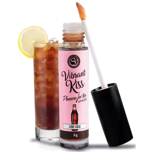 Блеск для губ с эффектом вибрации Secret Play - LIP GLOSS Vibrant Kiss Cola, 6 грамм: Тип Блеск для губ