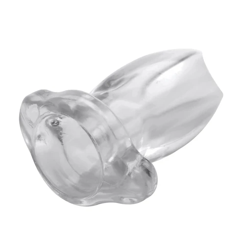 Анальная пробка-тоннель Master Series Clear Hollow Anal Plug (прозрачный) фото 8