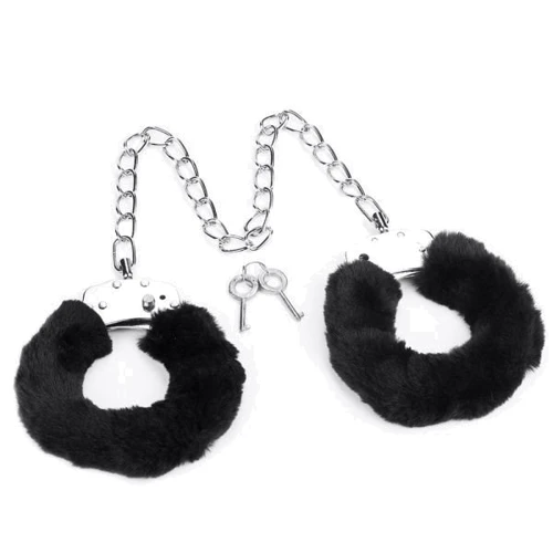 Оковы LOVETOY Fluffy Leg Cuffs, Black