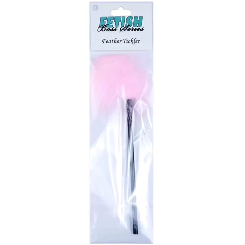 Тиклер (щекоталка) с пухом Boss Series Fetish - Feather Tickler Pink, BS6100028: Производитель BOSS of TOYS