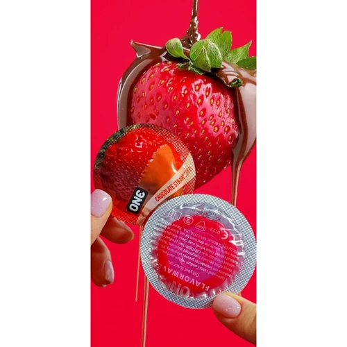 Презерватив ONE FlavorWaves Chocolate Strawberry, 1 шт: Длина, мм 192