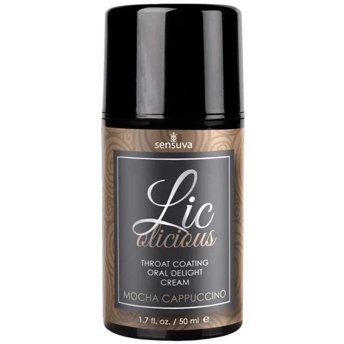 Гель для минета Sensuva - Lic-o-licious Cappuccino (50 мл), маслянистый, без сахара
