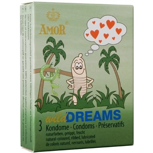 Презервативи Amor Wild Dreams, 3 шт.