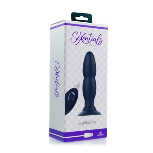 Toy Joy SeXentials Jubilation Plug - анальная пробка с вибрацией, 14x3.5 см: Для кого Унисекс