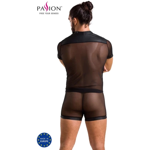 Спокусливий комплект Passion 052 SET MICHAEL black L/XL: Декор Заклепки