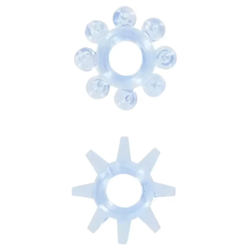 Набор из 2 шт колец на пенис Power stretchy Rings Blue, 3006009938: Производитель Toy Joy