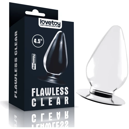 Анальная пробка LoveToy Flawless Clear Anal Plug 4.5'': Наличие вибрации Нет