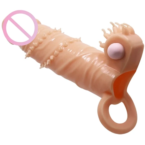 Удлиняющая насадка с вибростимуляцией Pretty Love - Penis Sleeve Connor (BI-026245)