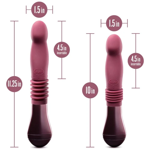 Пульсатор Temptasia by Blush - Trixie Thrusting Dildo - Wine Red фото 7