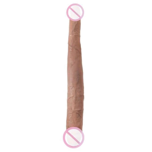 Двойной фаллоимитатор King Cock 16" Tapered Double Dildo, 40.6x4.3 см, коричневый: Назначение Для двойного проникновения