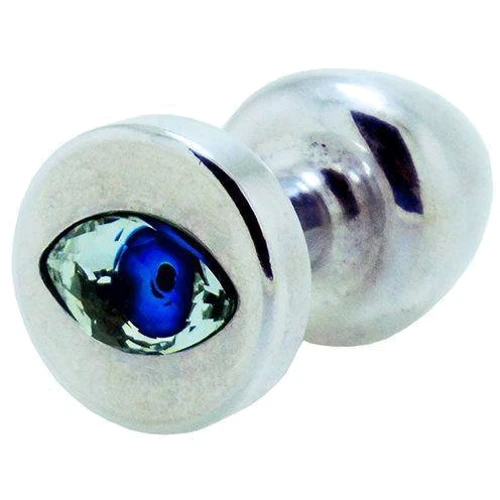 Анальная пробка со стразом Diogol Anni R Eye Silver Кристалл 25мм