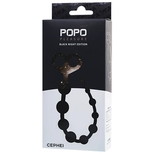Анальная цепочка Toyfa Popo Pleasure Anal Beadsi Black