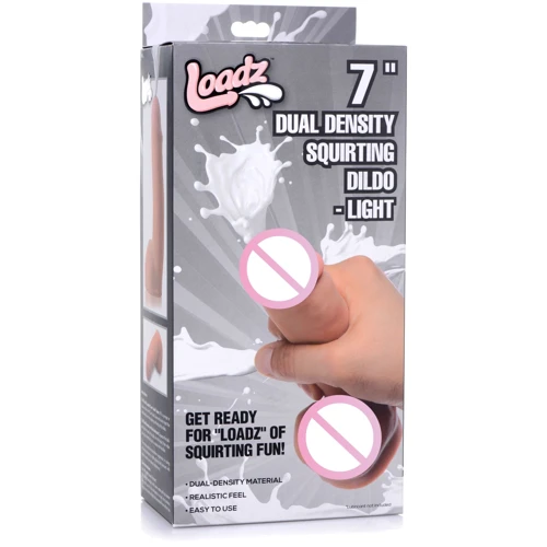 Фаллоимитатор с эякуляцией Loadz 7" Dual Density Squirt Dildo: Назначение Вагинальные