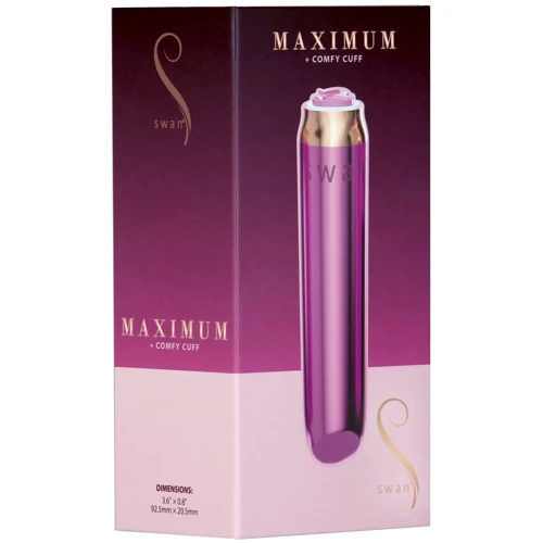 Вибропуля Swan Maximum + Comfy Cuff Pink фото 7