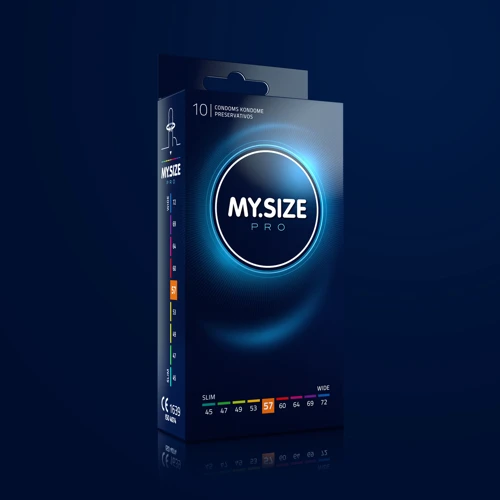 Презервативы My.Size Pro 57, 10 шт.: Текстура Гладкие