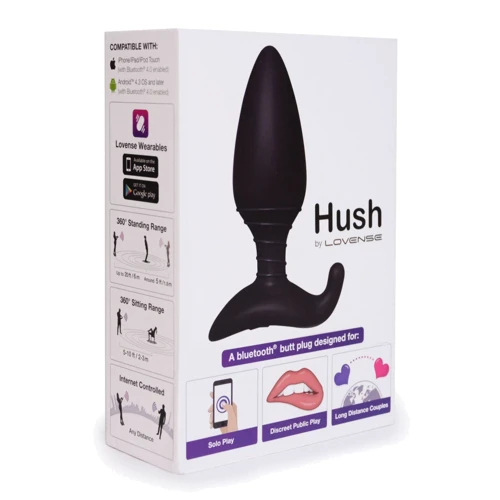 Анальна смарт вібропробка Lovense Hush, розмір L: Матеріал силікон