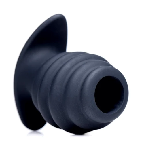 Малый анальный тоннель Hive Ass Tunnel Silicone Ribbed Hollow Anal Plug - Small: Тип Анальные тоннели