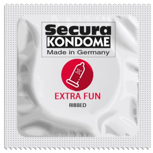 Extra Fun - Ребристі презервативи Secura, №100: Довжина, мм 180