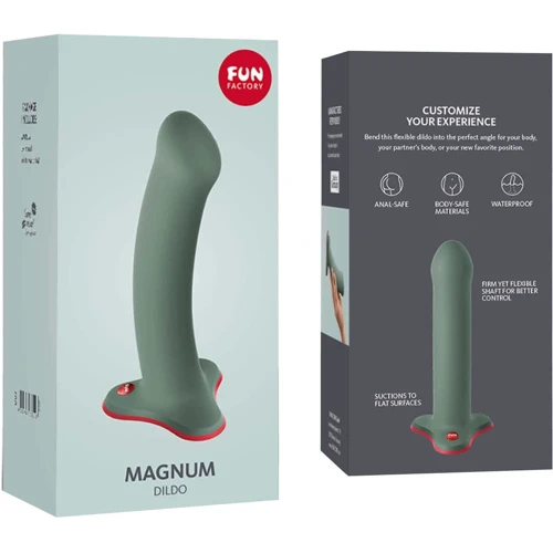 Фалоімітатор Fun Factory MAGNUM, оливковий: Довжина проникнення, см 16.5