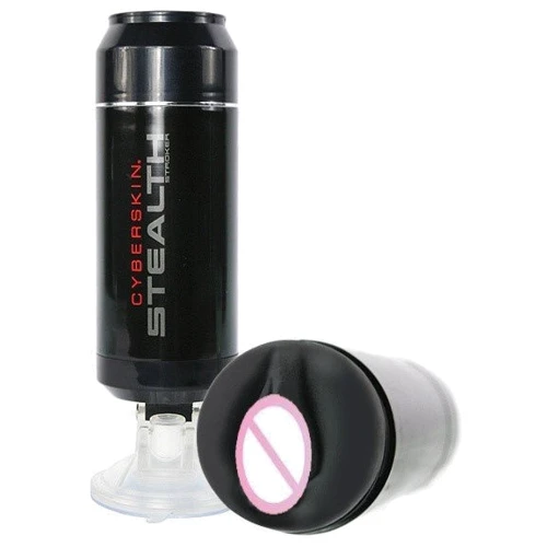 Мастурбатор-вагина Topco Sales CyberSkin® Stealth Pussy Stroker на присоске , 24х8 см: Материал Киберкожа