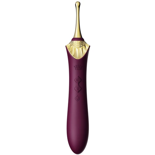 Мультифункциональный вибратор Zalo - Bess 2 Velvet Purple (4 насадки, подогрев): Назначение Клиторальные